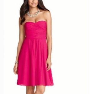 Ann Taylor Loft Georgette Strapless Dress